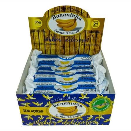 SANTA BRANCA BANANINHA ZERO DP 21X35GRS